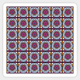 Boho Star Motif Pattern Sticker